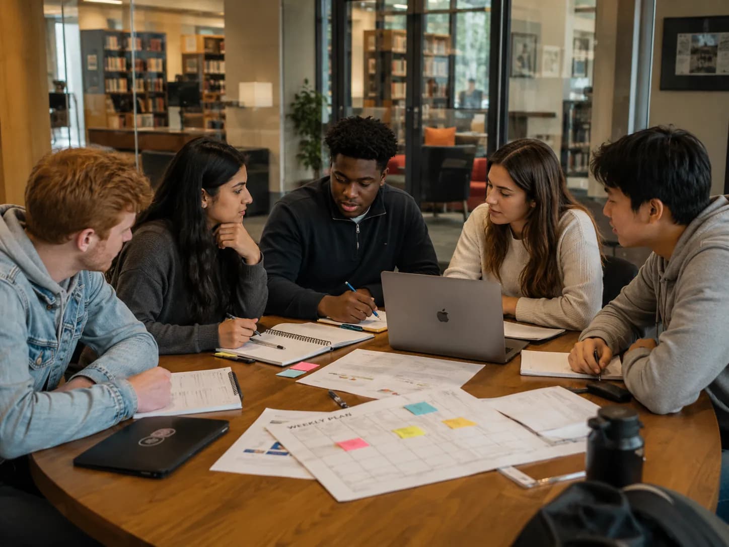 A tutor mapping out a marketing strategy framework with niche, channels, content, and metrics